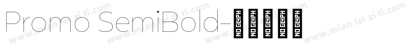 Promo SemiBold字体转换